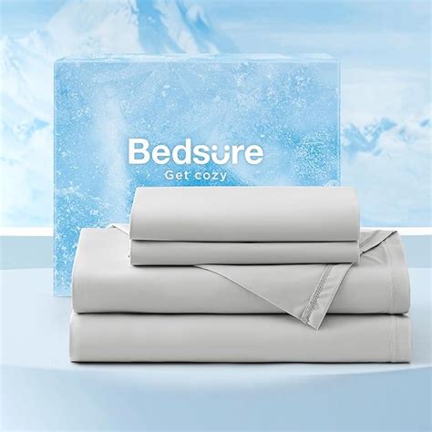 Amazon Bedsure Cooling Sheets Queen Size Cooling Bed Sheets For Hot Sleepers Chill Cool