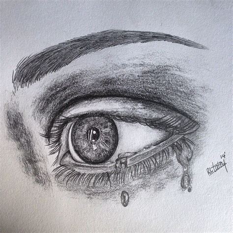 Eye With Tears Drawing at GetDrawings | Free download