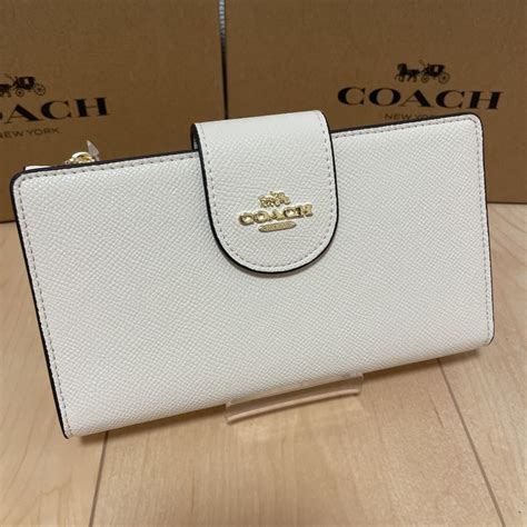 【未使用】★1円スタート【新品未使用】coachコーチ 長財布 ホワイト レディース C2869 Imchk Tech Wallet ホワイト