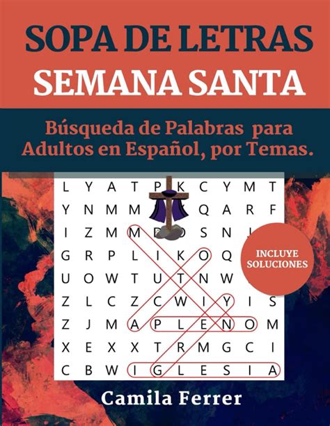 Buy Sopa de Letras Semana Santa Búsqueda de Palabras para Adultos en