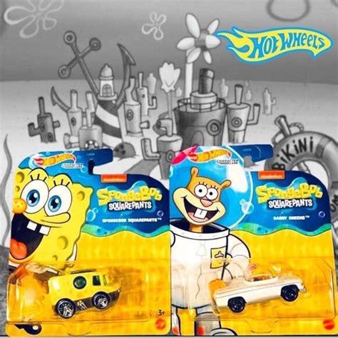 Mattel Toys Hot Wheels Nickelodeon Character Cars Spongebob