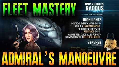 How To Beat Raddus ADMIRALS MANOEUVRE Advanced Fleet Mastery Bonus