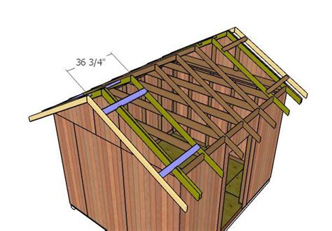 10x12 Gable Shed Roof Plans HowToSpecialist How To Build Step By