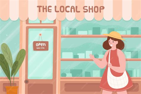 Apoye el concepto de negocio local | Vector Gratis 