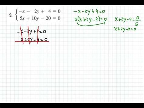 Sistema De Ecuaciones X Sistema Con Infinitas Soluciones Youtube