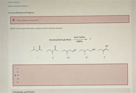 Solved What Is The Expected Major Product Of The Reaction Chegg