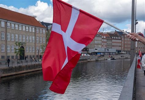 Premium Photo | Danish flag in Copenhagen