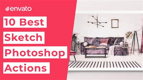 10 Best Sketch Photoshop Actions Youtube