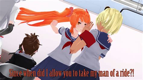 Mmd Yandere Simulator Write Osana Najimi Vs Asu Rito Youtube