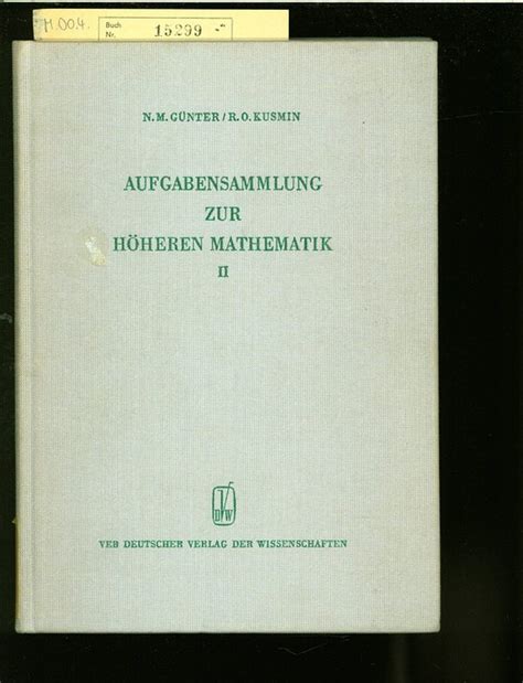 Aufgabensammlung Zur Mathematik ZVAB