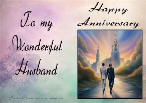 Ncjp Two Husbands Anniversary Card Cup Craftsuprint