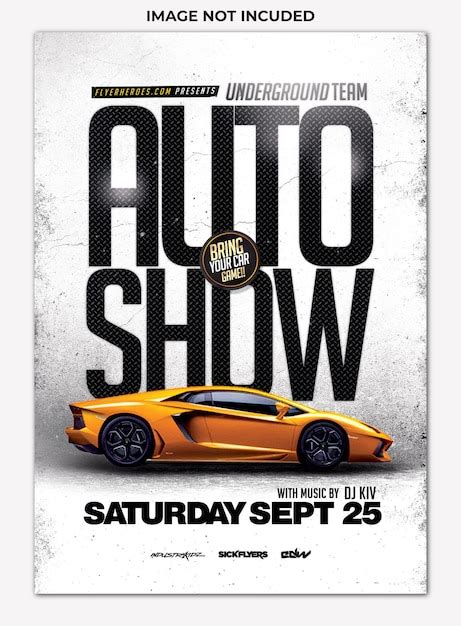 Premium Psd Auto Show Flyer Template