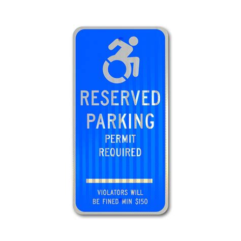 12 X24 Connecticut Handicapped Parking Sign Handicap Parking Signs