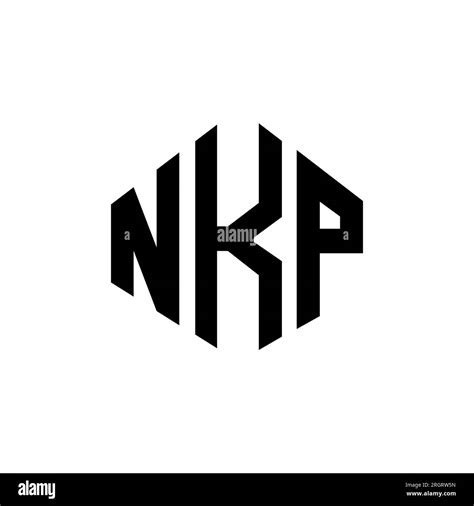 Logo De Lettre Nkp Avec Forme De Polygone Design De Logo En Forme De