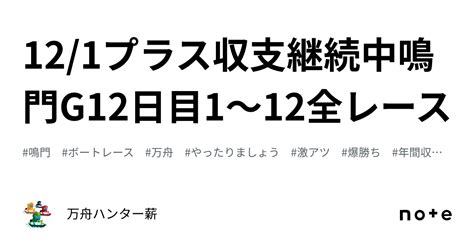 🤡 121🤡プラス収支継続中🤡鳴門g1👑2日目😍1〜12全レース💰｜💰💰万舟ハンター薪💰💰