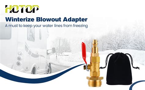 Amazon Hotop Winterize Blowout Adapter With Inch Male Quick