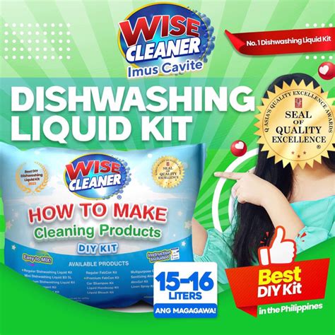 Wise Cleaner Diy Regular Dishwashing Liquid Kit Shopee Philippines