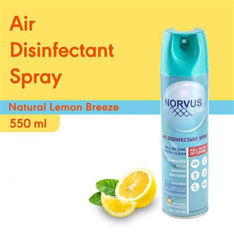 Jual Norvus Air Disinfectant Spray Aerosol 550ml Spray Disinfectant