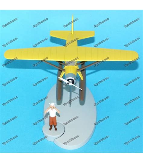 Figure Series Avion jaune TINTIN Hydravion métal Bellanca 31 42