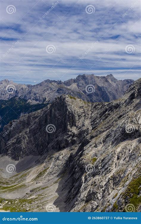 Garmisch Partenkirchen Mountains In Austria Germany Border Alpspitze