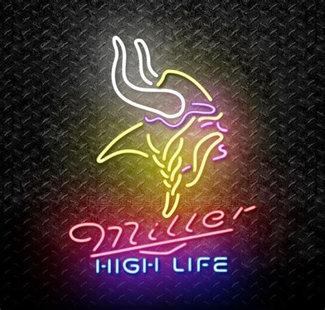 Miller High Life Nfl Minnesota Vikings Neon Sign For Sale Neonstation