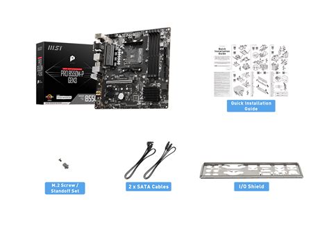 Msi Pro B550m P Gen3 Ryzen 5000 Bios Micro Atx Am4 B550 Sata 6gb S Ddr4 4000 Micro Atx Amd