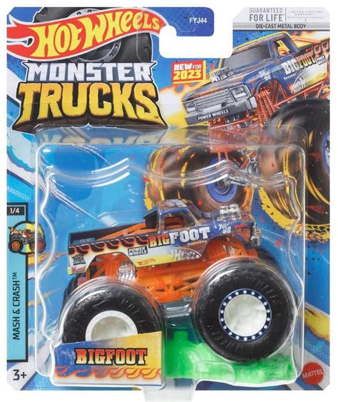 Hot Wheels Monster Trucks Bigfoot 2023 - Toy Die-Cast Crushable Car ...