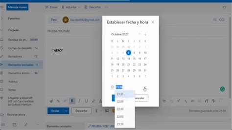 PROGRAMAR ENVIO CORREO AUTOMÁTICO OUTLOOK YouTube