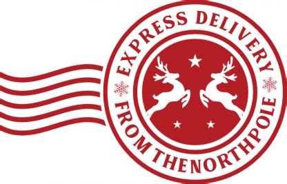 Express Delivery From The Northpole Christmas Free Svg File For