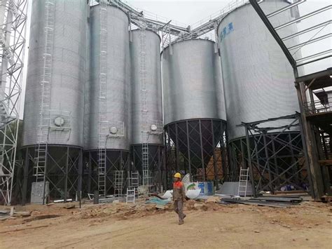 Ton Assembly Grain Steel Silos For Wheat Corn