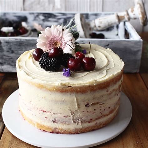 Raspberry Infused Lemon Naked Cake Artofit