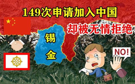 锡金是如何被印度吞并的？22天149次申请加入中国，却被无情拒绝哔哩哔哩bilibili