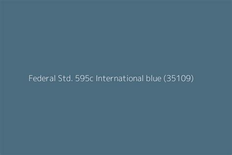 Federal Std C International Blue Color Hex Code