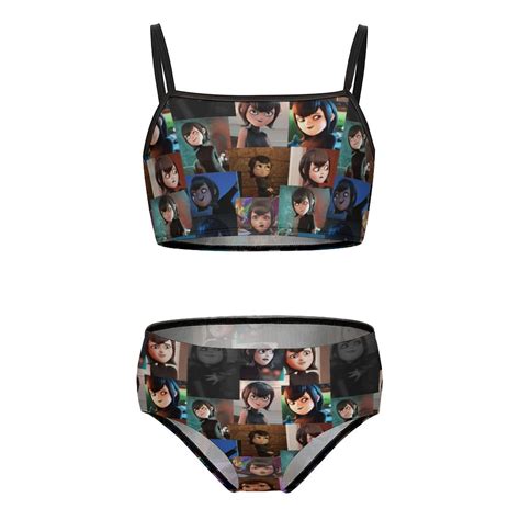 Hotel Transylvania Girls Bikini Swimsuits Two Piece Beach Bathing Suit Swimwear 6 7Y 110cm
