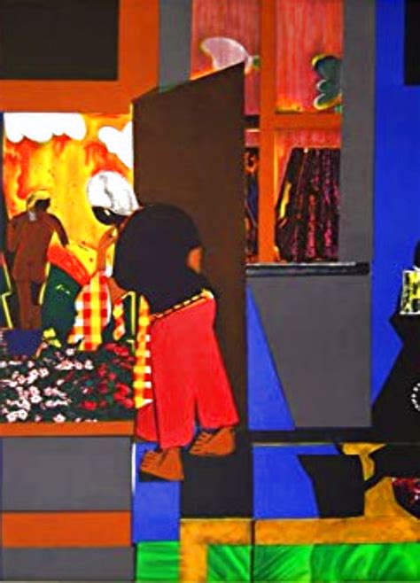 Romare Bearden Open Door Print African American Art By Romare Bearden