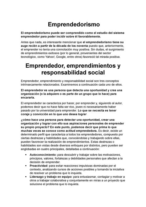 Desarrollo Modulo Emprendedorismo El Emprendedorismo Puede Ser