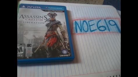 Unboxing De Assassins Creed 3 Liberation Ps Vita Español Youtube