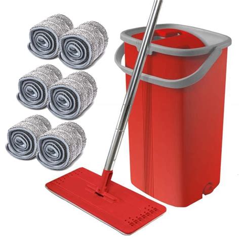 Smart Mop Compact Set Balai Avec Seau Essoreur 2 Compartiments