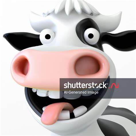 3d Image Mugshot Goofy Cow Gambar Yang Dibuat AI 2370656371, 42% OFF