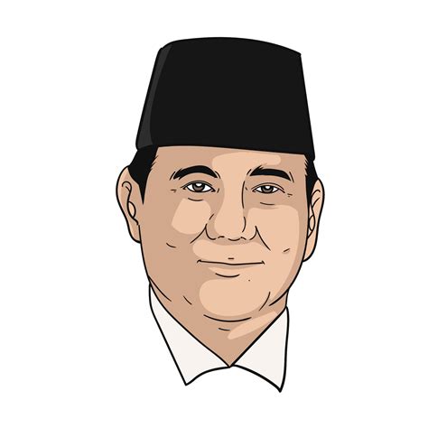 Prabowo Subianto face vector 41179824 Vector Art at Vecteezy