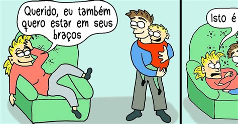 Tirinhas Bem Humoradas Sobre O Caos Que A Rela O De Pais Filhos