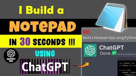 Build A Notepad Using ChatGPT And Python In Less Than 1 Minute