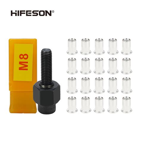 HIFESON Hand Rivet Nut Tool Head Nuts Manual Riveter Rivnut Tool With