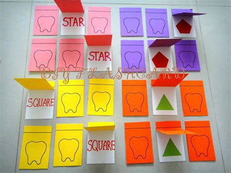 DIY Flashcard & Edu Toys: Memory Shapes Games