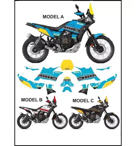 ADHÉSIFS TÉNÉRÉ 700 T7 World Raid Rally Set Compatible EUR 162 77