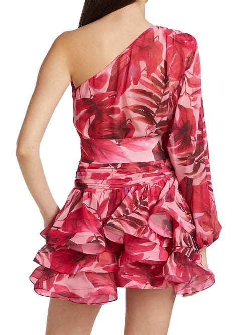 Bronx And Banco Camilla Floral One Shoulder Minidress Dresses