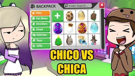 CHICO VS CHICA ABRIENDO HUEVOS EN ADOPT ME ROBLOX ANTES DE QUE SALGAN