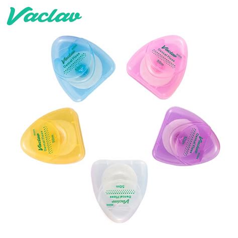 Vaclav Dental Floss 50 meter 54Yard Floss Dental Mint Flavor Floss Pick ...