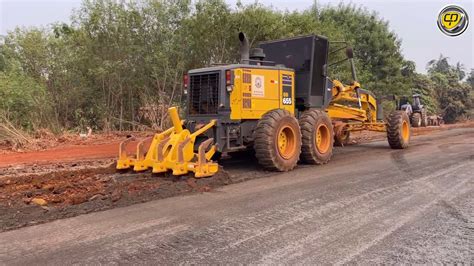 Motoniveladora Rebaixando Rua Patrol Patrola Road Grader Motor Grader