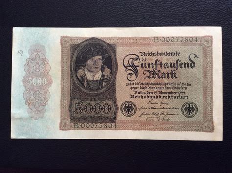 Mark Berl N Alemania Reichsbanknote